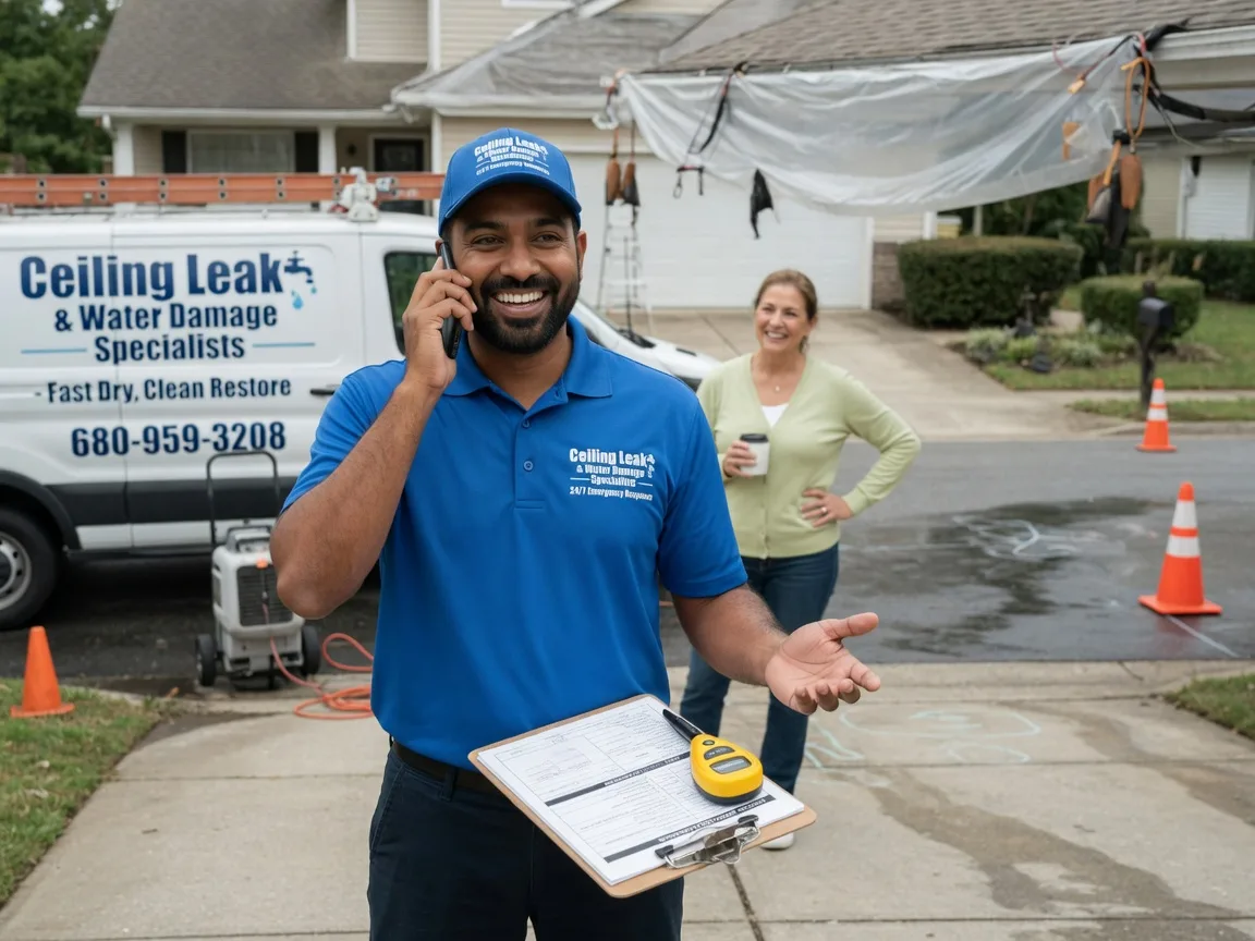 Ceiling Leak Cleanup Wright, AR FAQs